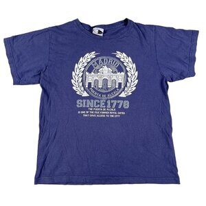 Madrid Puerto De Alcala Blue T-Shirt Size Medium